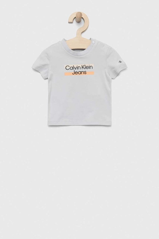 szary Calvin Klein Jeans t-shirt dziecięcy Dziecięcy