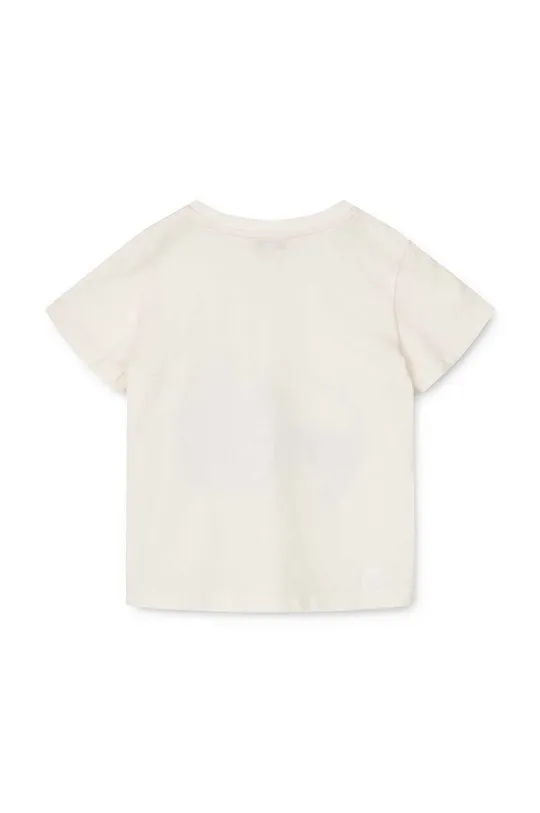 Liewood t-shirt bawełniany dziecięcy beżowy
