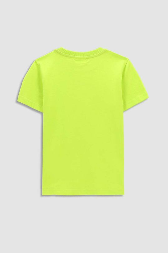 Dětské bavlněné tričko Coccodrillo ostrá zelená