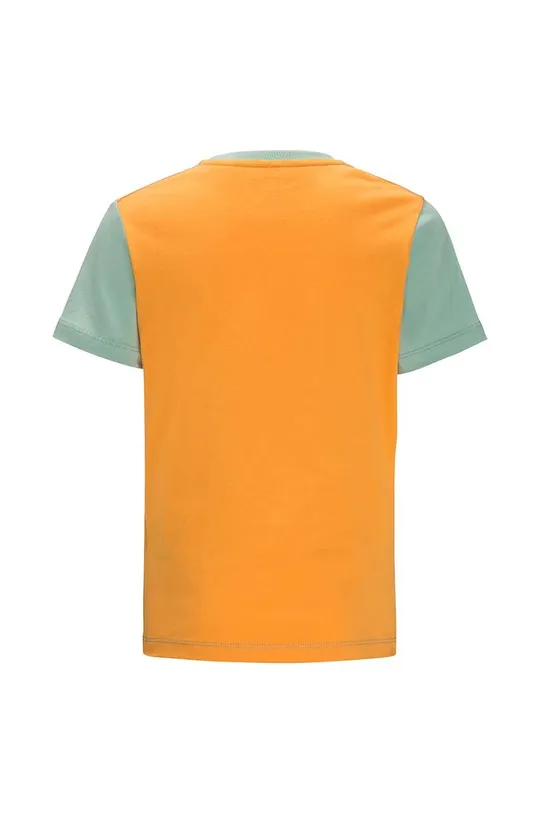 Παιδικό βαμβακερό μπλουζάκι Jack Wolfskin VILLI T K πράσινο