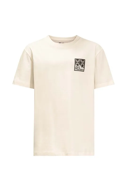 Παιδικό βαμβακερό μπλουζάκι Jack Wolfskin TEEN EXPLORING T B λευκό