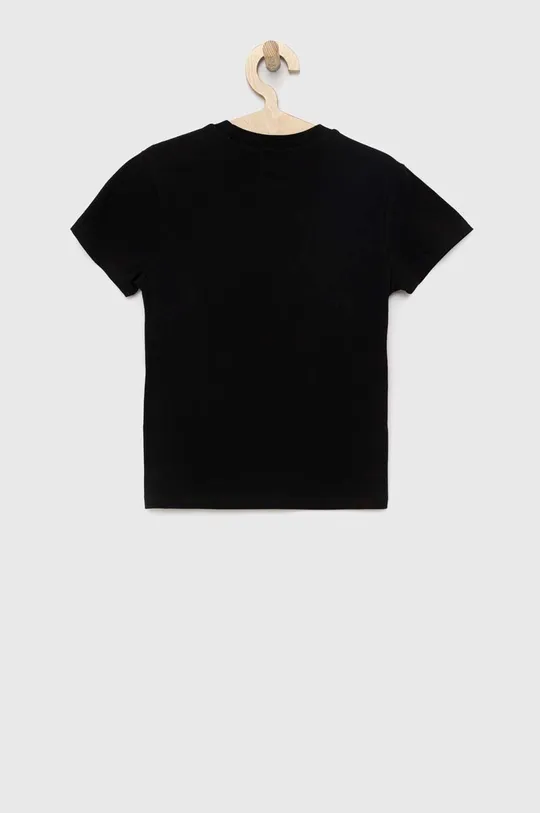 Παιδικό βαμβακερό μπλουζάκι Vans ELEVATED FLORAL CREW Black  100% Βαμβάκι