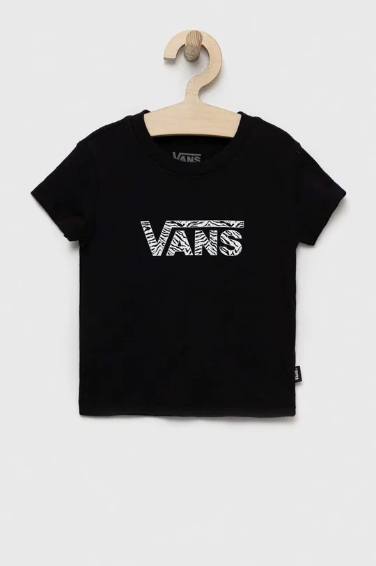 fekete Vans gyerek pamut póló ANIMAL LOGO KIDS Black Gyerek