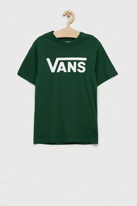 Παιδικό βαμβακερό μπλουζάκι Vans BY VANS CLASSIC BOYS EDEN/WHITE πράσινο