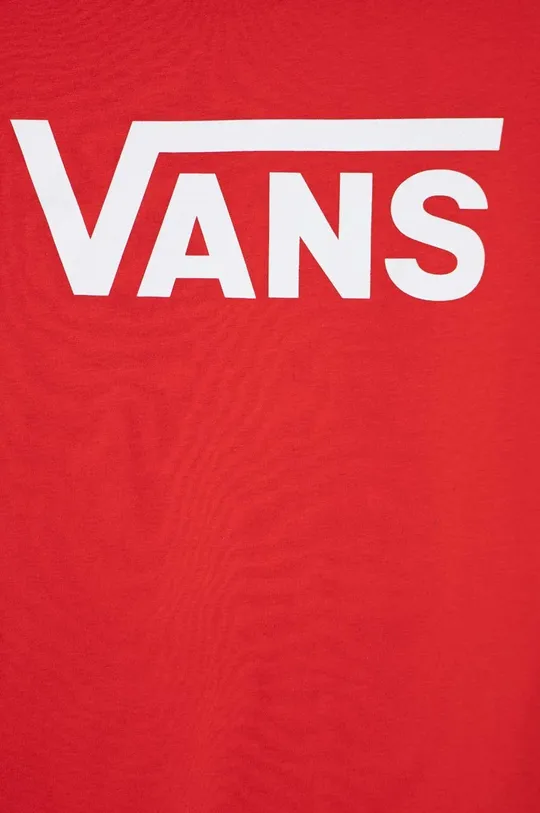 κόκκινο Παιδικό βαμβακερό μπλουζάκι Vans BY VANS CLASSIC BOYS TRUE RED/WHITE