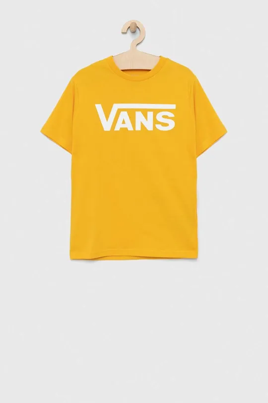 Παιδικό βαμβακερό μπλουζάκι Vans BY VANS CLASSIC BOYS OLD GOLD/WHITE πορτοκαλί