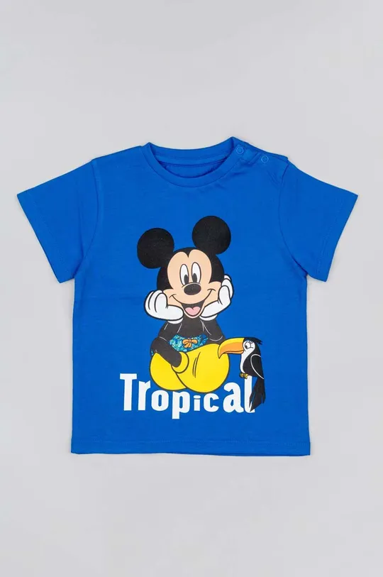 μπλε Παιδικό βαμβακερό μπλουζάκι zippy x Disney Παιδικά