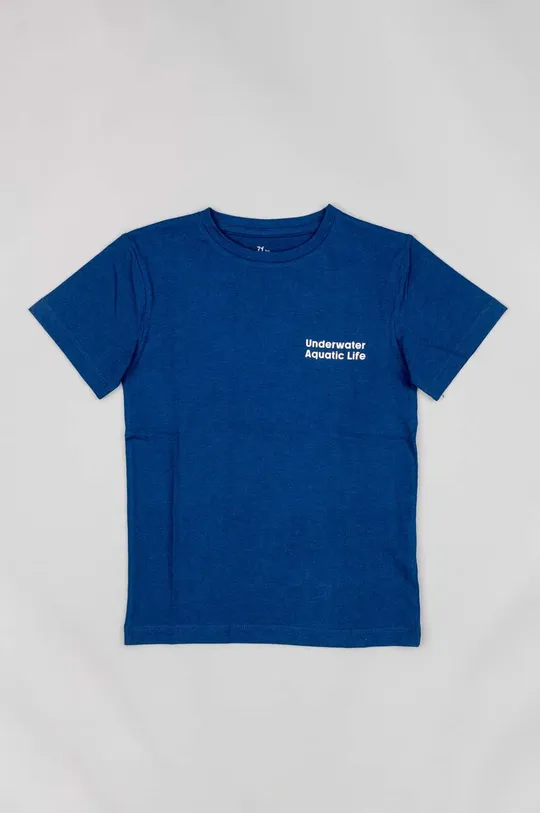 mornarsko modra Otroška bombažna kratka majica zippy Otroški
