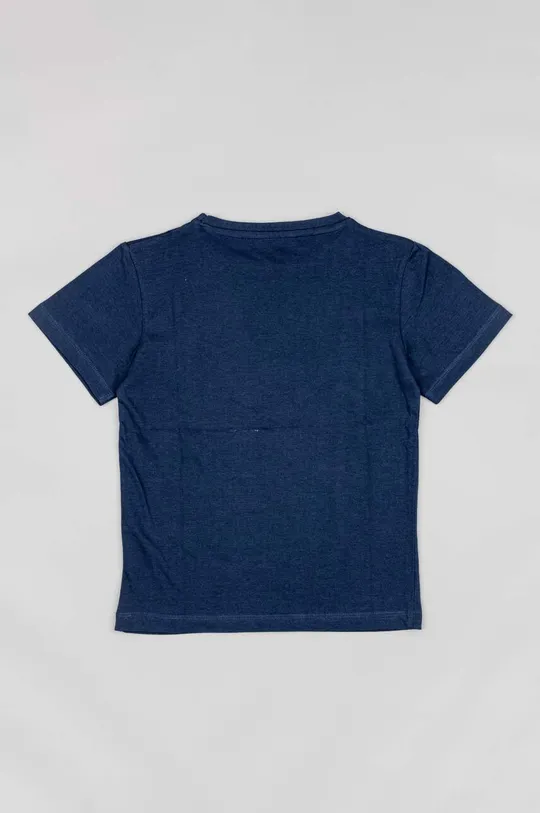 Παιδικό βαμβακερό μπλουζάκι zippy σκούρο μπλε