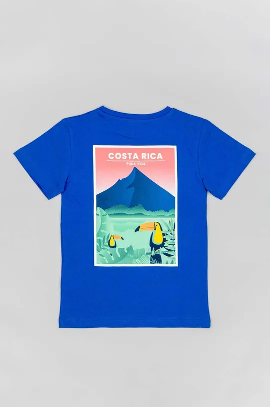 zippy t-shirt bawełniany dziecięcy niebieski