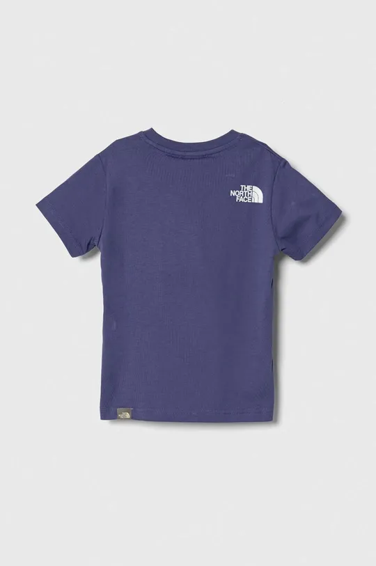 The North Face t-shirt bawełniany dziecięcy niebieski