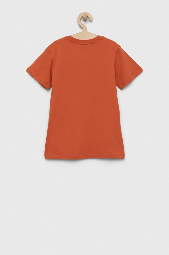 Otroška bombažna kratka majica Quiksilver oranžna
