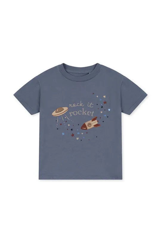 niebieski Konges Sløjd t-shirt bawełniany dziecięcy Dziecięcy
