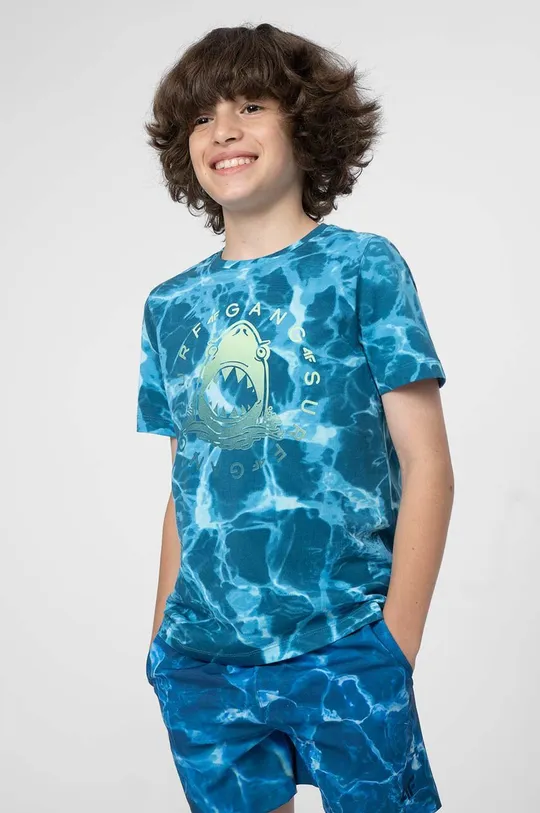 πολύχρωμο Παιδικό βαμβακερό μπλουζάκι 4F Παιδικά