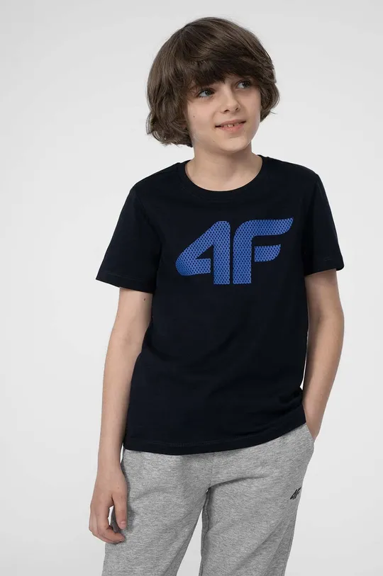 granatowy 4F t-shirt dziecięcy Dziecięcy