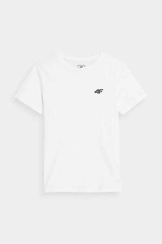 4F t-shirt dziecięcy biały