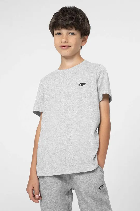 siva Otroška kratka majica 4F Otroški