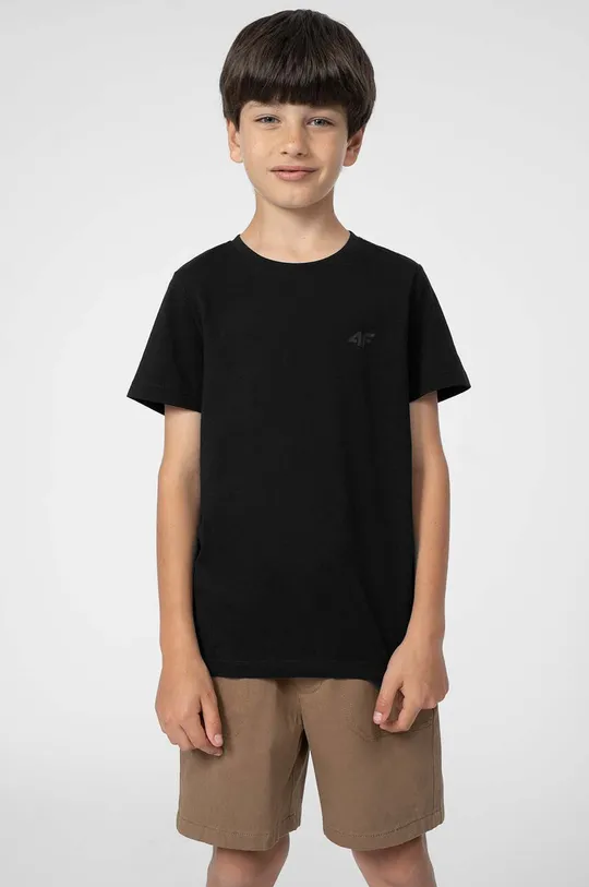 μαύρο Παιδικό μπλουζάκι 4F Παιδικά