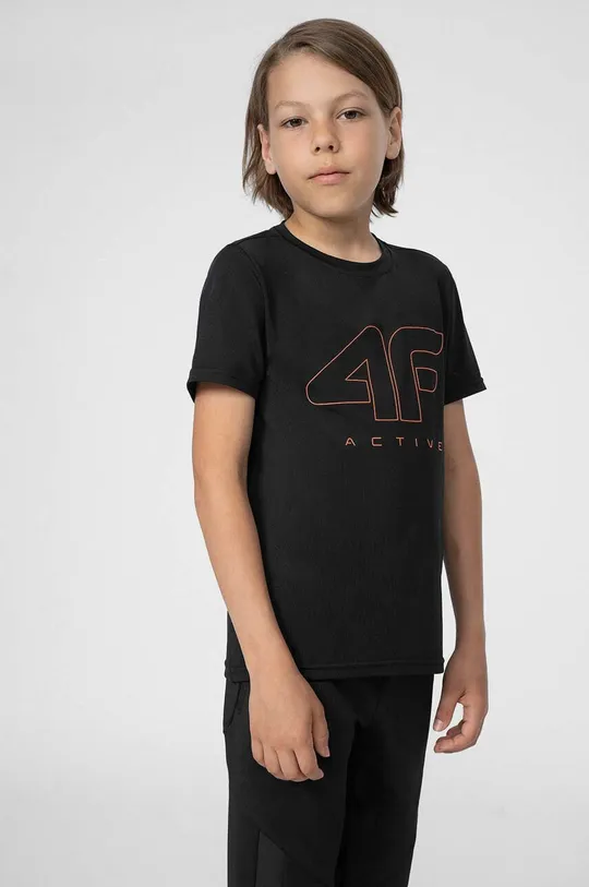 črna Otroška kratka majica 4F Otroški