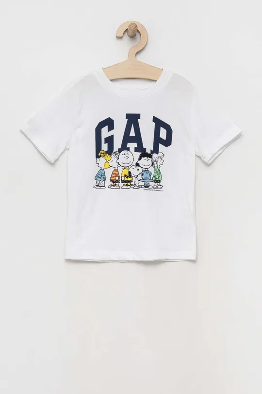 bela Otroška kratka majica GAP Otroški