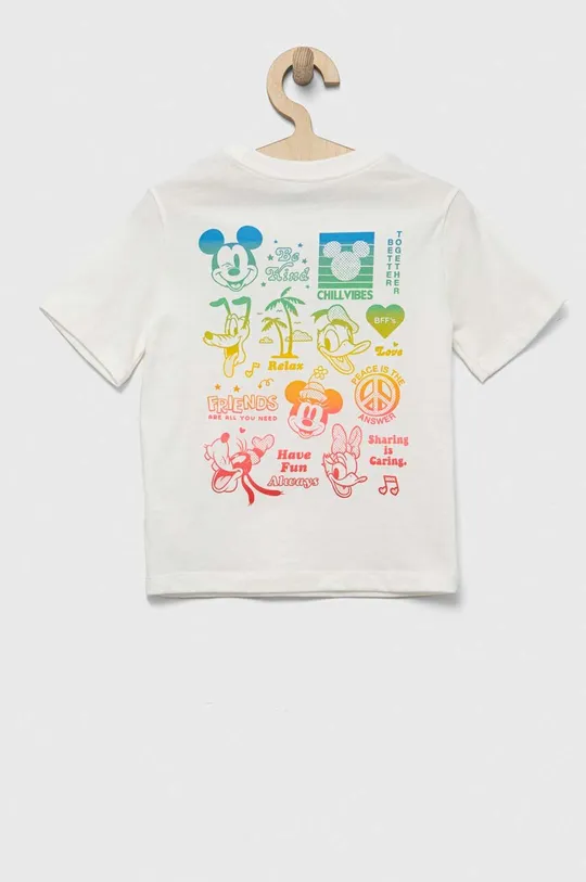 Дитяча бавовняна футболка GAP x Disney білий