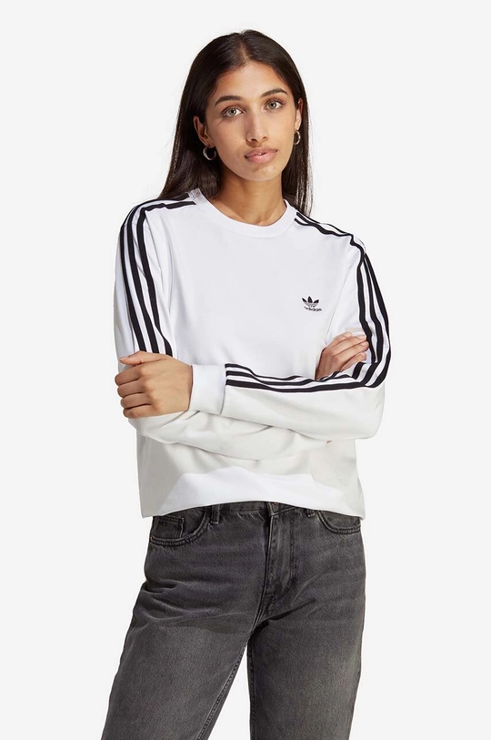 bijela Majica dugih rukava adidas Originals Ženski