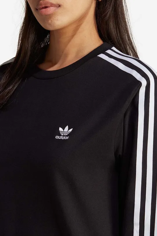 black adidas Originals cotton longsleeve top