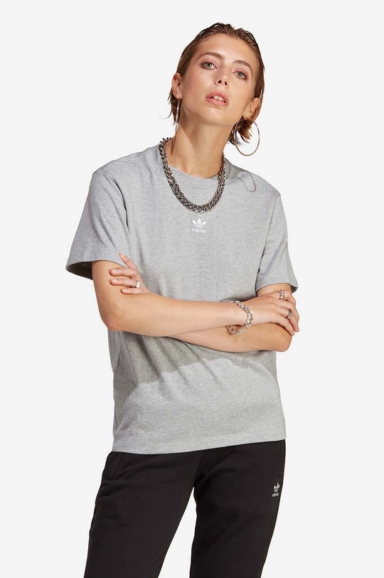 gray adidas Originals cotton t-shirt Women’s