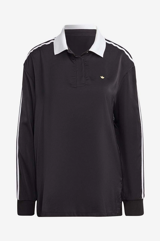 čierna Tričko s dlhým rukávom adidas Originals Collar Top