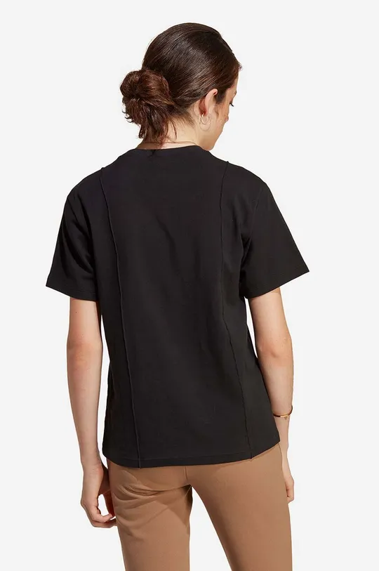 Βαμβακερό μπλουζάκι adidas Originals IC5277 μαύρο