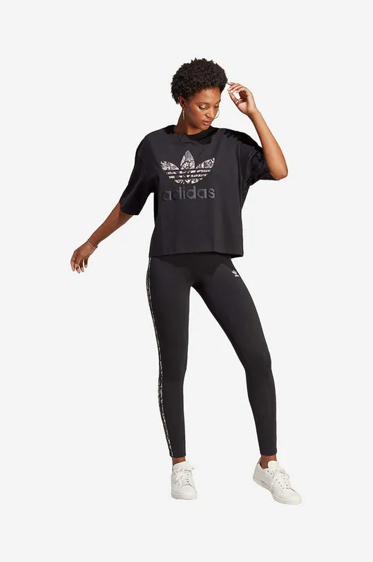 adidas Originals tricou din bumbac IC6065 negru