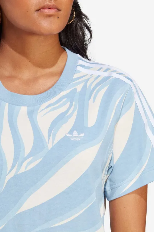 adidas Originals t-shirt bawełniany Abstract Allover Animal Print T-Shirt Damski