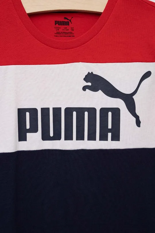 Παιδικό βαμβακερό μπλουζάκι Puma  Κύριο υλικό: 100% Βαμβάκι Πλέξη Λαστιχο: 80% Βαμβάκι, 20% Πολυεστέρας
