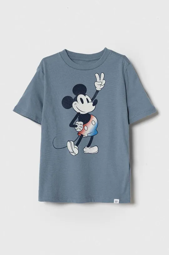 μπλε Παιδικό βαμβακερό μπλουζάκι GAP x Disney Παιδικά