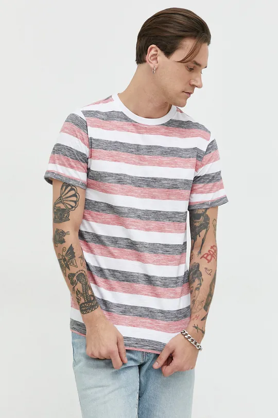 bianco Solid t-shirt in cotone Uomo