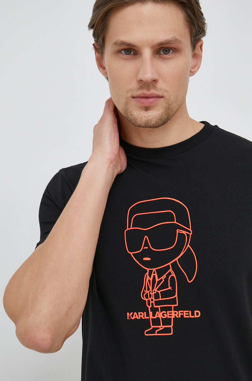 czarny Karl Lagerfeld t-shirt