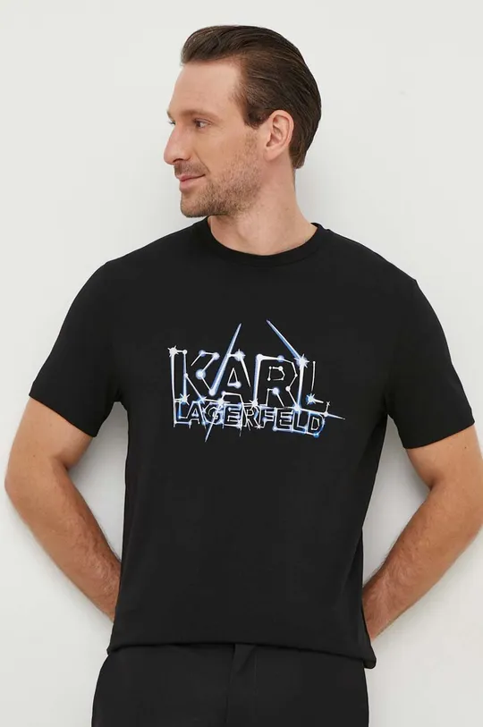 crna Majica kratkih rukava Karl Lagerfeld Muški