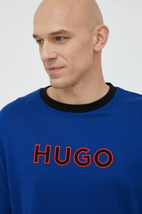 niebieski HUGO t-shirt lounge