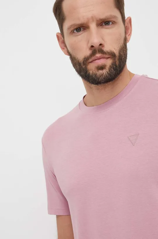 rózsaszín Guess t-shirt HEDLEY Férfi