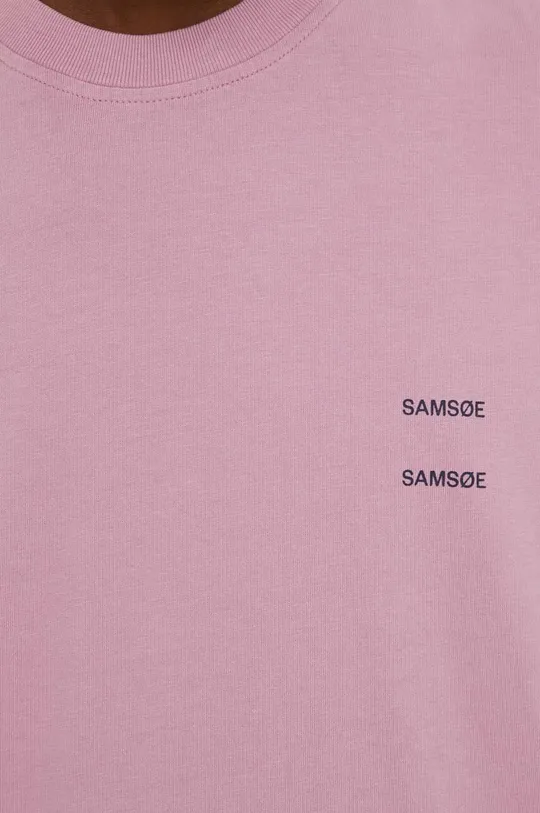 Βαμβακερό μπλουζάκι Samsoe Samsoe Ανδρικά