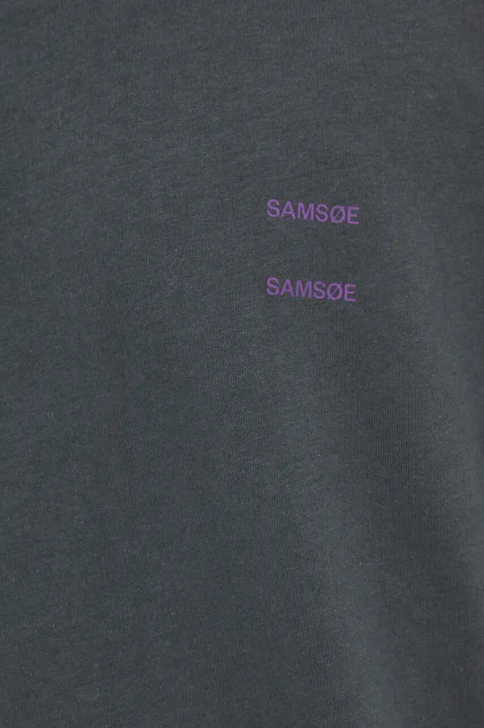 Bombažna kratka majica Samsoe Samsoe Moški