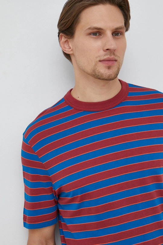 bordowy PS Paul Smith t-shirt bawełniany