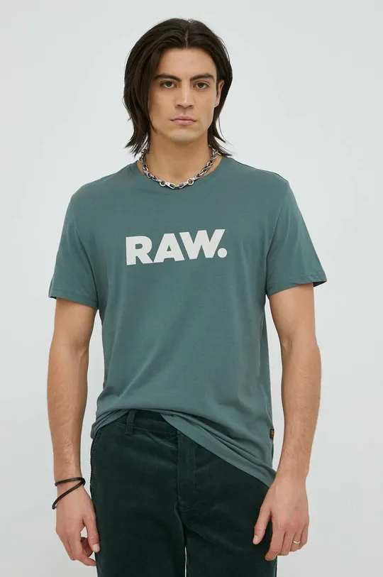 zelená Bavlnené tričko G-Star Raw