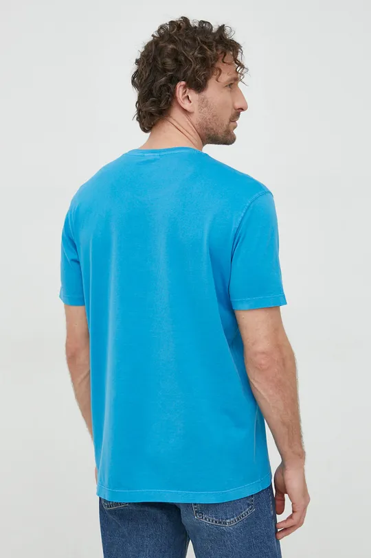 Βαμβακερό μπλουζάκι Paul&Shark μπλε