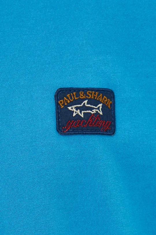 μπλε Βαμβακερό μπλουζάκι Paul&Shark