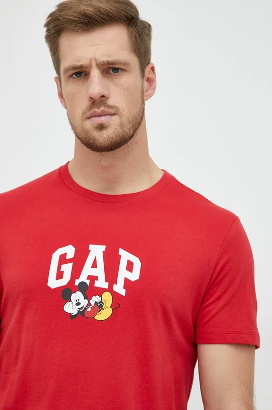 Bavlnené tričko GAP Mickey Mouse Pánsky