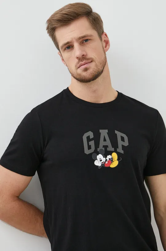 Βαμβακερό μπλουζάκι GAP Mickey Mouse Ανδρικά