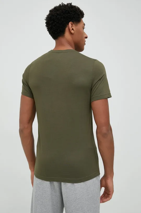 Bavlnené tričko Reebok zelená