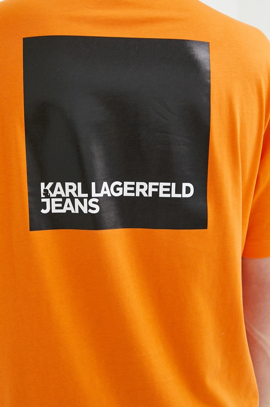 πορτοκαλί Βαμβακερό μπλουζάκι Karl Lagerfeld Jeans