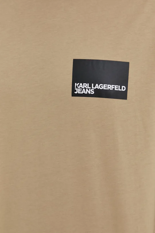 bež Pamučna majica Karl Lagerfeld Jeans